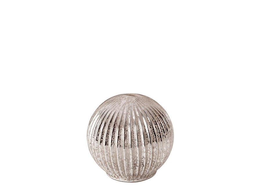 Lichtgevende gemercuriseerde bol - Diameter 10 cm - glas en LED