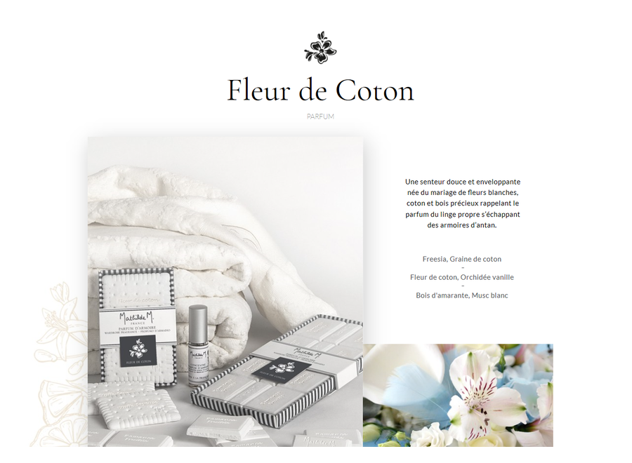 "Mathilde M" Navulling voor huisparfum 100 ml - Fleur de coton