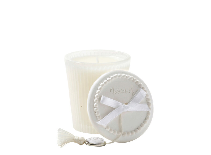 "Mathilde M" geurkaars  55 g - Fleur de coton