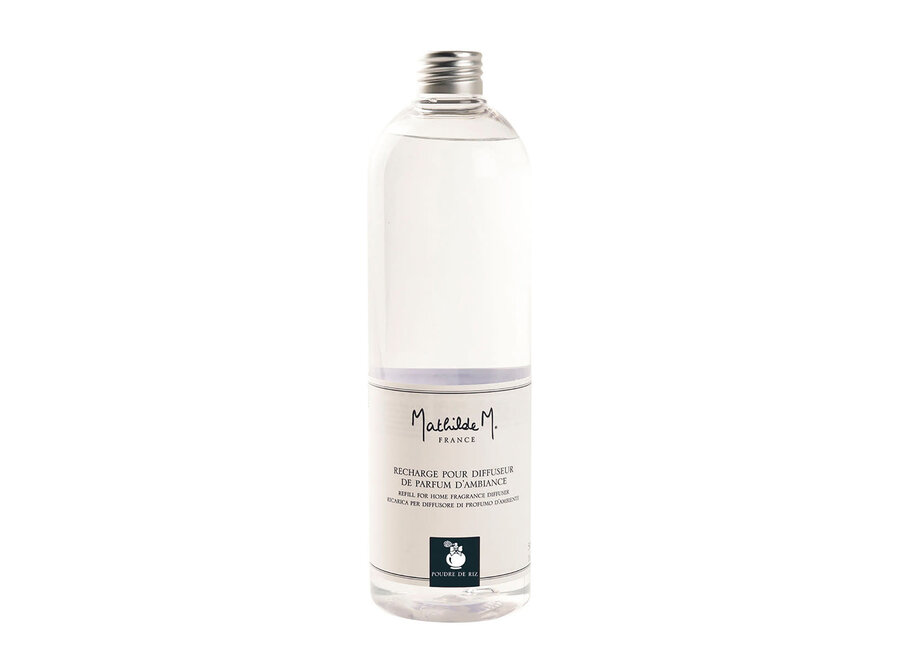 "Mathilde M" Navulling voor huisparfum 500 ml - Poudre de riz