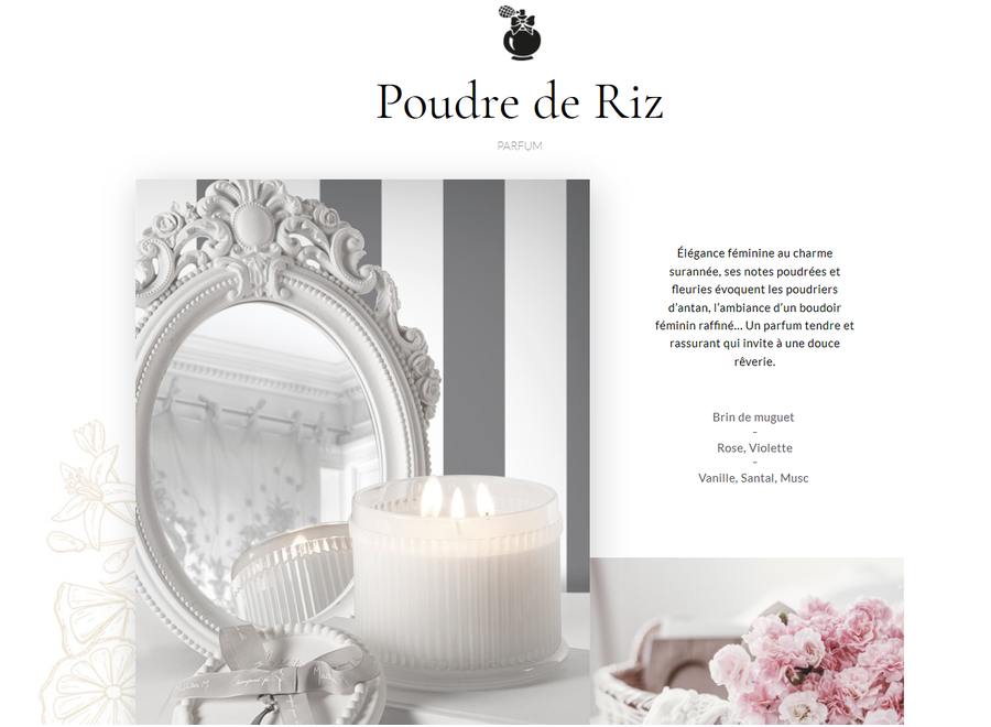 "Mathilde M" Diffuser huisparfum 500 ml - Poudre de riz
