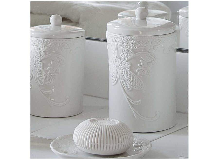 "Mathilde M" Scented round ribbed soap - Marquise