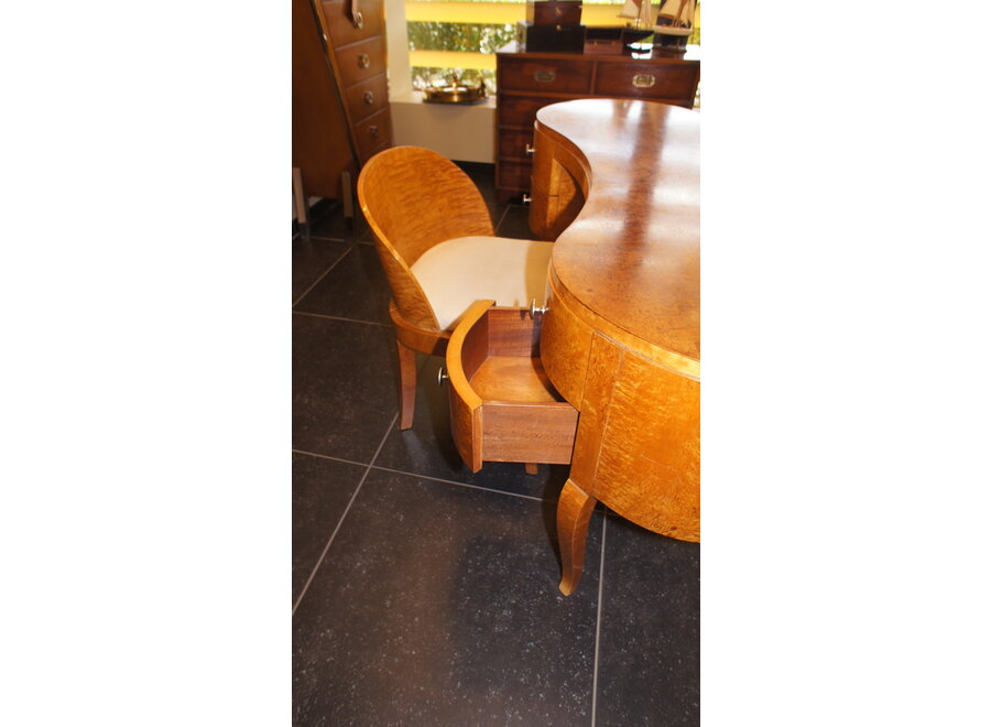 Elegant bureau met bijpassende stoel - Esdoorn fineer