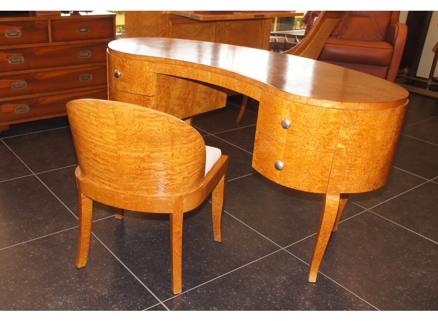 Elegant bureau met bijpassende stoel - Esdoorn fineer