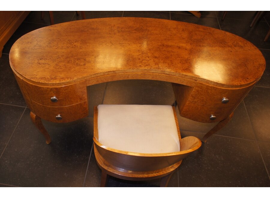 Elegant bureau met bijpassende stoel - Esdoorn fineer