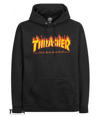 Trasher Thrasher Flame Logo Schwarz