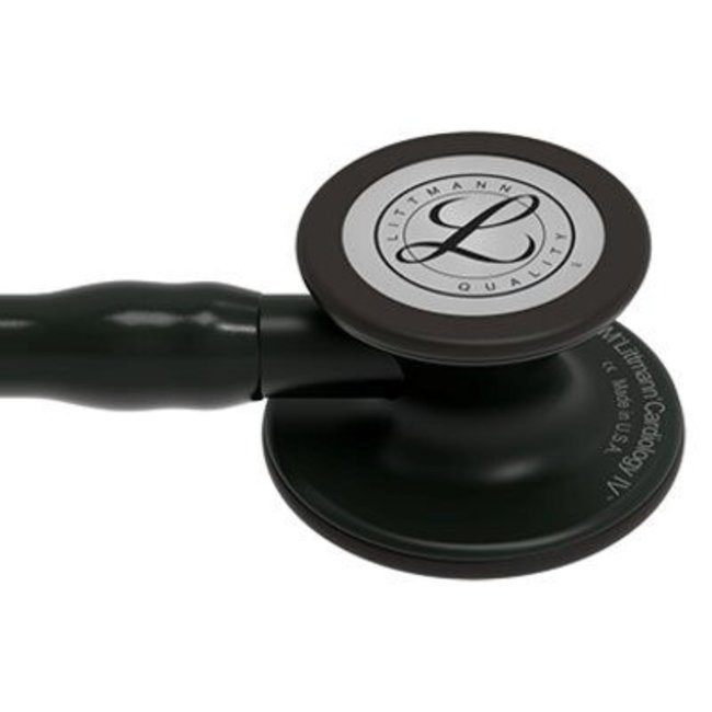 Littmann Cardiology IV stethoscoop, zwarte slang, Black Edition
