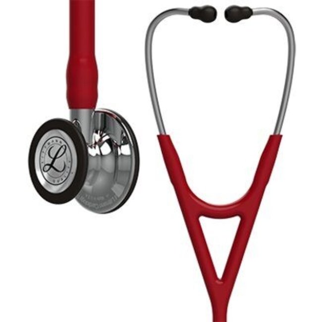 Littmann Cardiology IV stethoscoop, spiegelende afwerking, bordeaux slang
