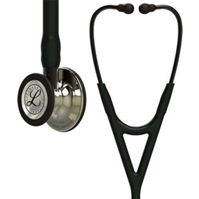 Littmann Cardiology IV stethoscoop, champagne afwerking, zwarte slang