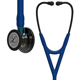 Littmann Littmann Cardiology IV stethoscoop, zwarte afwerking, blauwe steel, marineblauwe slang