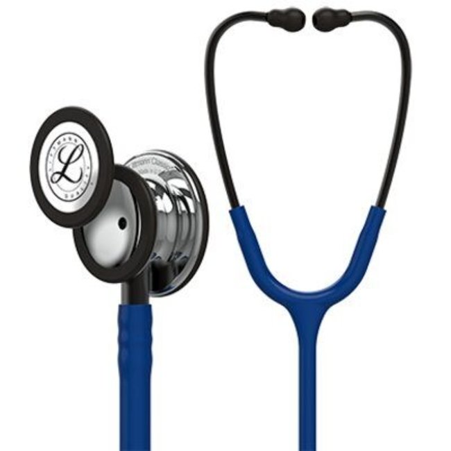 Littmann Classic III stethoscoop, spiegelende afwerking, marineblauwe slang