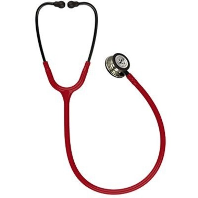Littmann Classic III stethoscoop, champagne afwerking, bordeaux slang