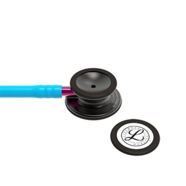 Littmann Classic III stethoscoop, smoke afwerking, turquoise slang