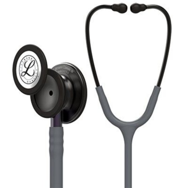 Littmann Classic III stethoscoop, smoke afwerking, paarse steel, grijze slang