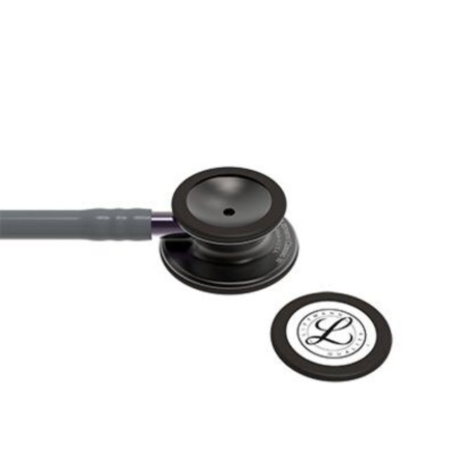 Littmann Classic III stethoscoop, smoke afwerking, paarse steel, grijze slang