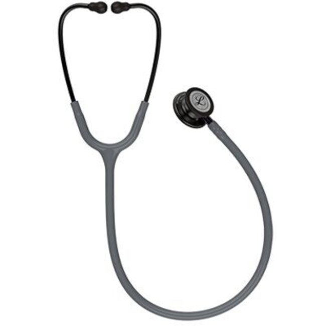 Littmann Classic III stethoscoop, smoke afwerking, paarse steel, grijze slang