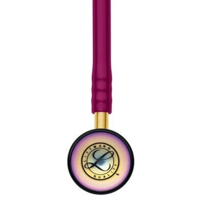 Littmann Classic II Infant stethoscoop, regenboog afwerking, frambooskleurige slang