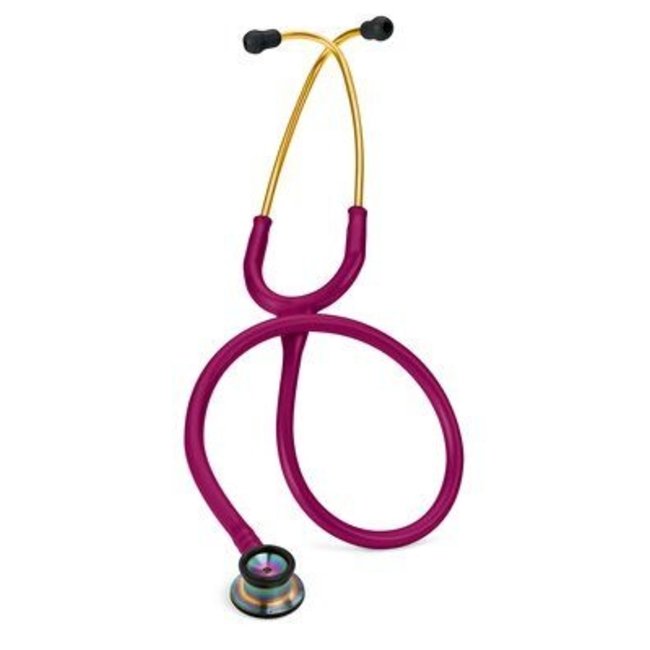 Littmann Classic II Infant stethoscoop, regenboog afwerking, frambooskleurige slang