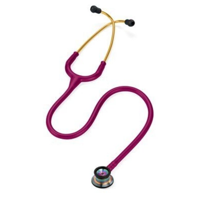 Littmann Classic II Infant stethoscoop, regenboog afwerking, frambooskleurige slang
