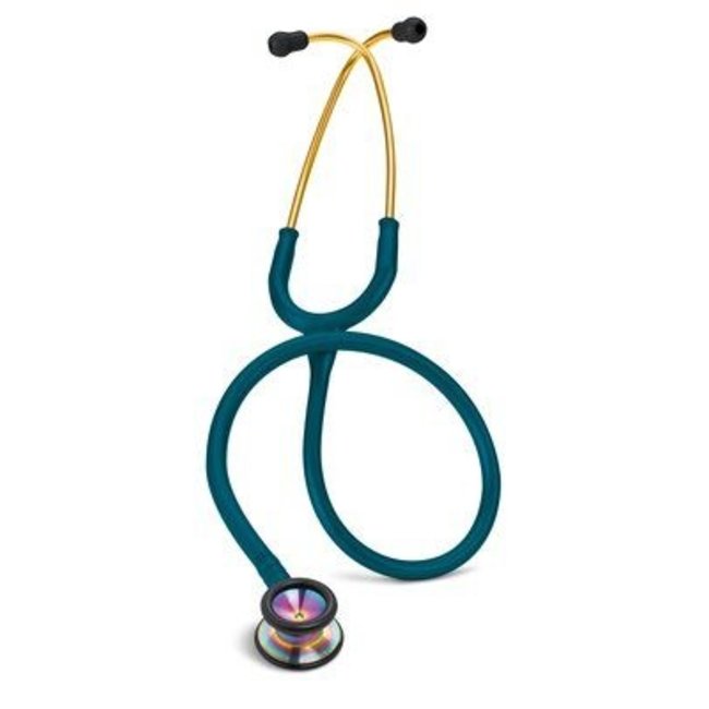 Littmann Classic II Pediatric stethoscoop, regenboog afwerking, Caribisch blauwe slang