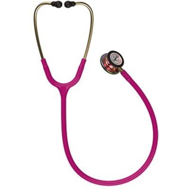 Littmann Classic III stethoscoop, regenboog afwerking, frambooskleurige slang