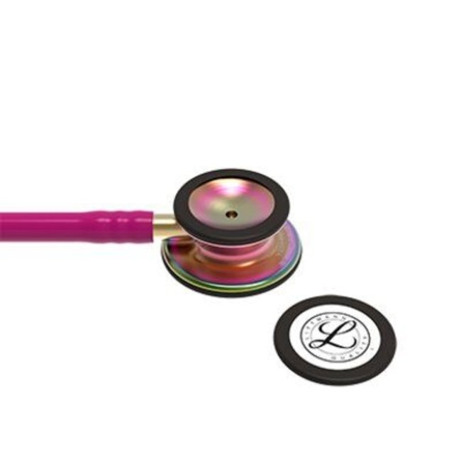 Littmann Classic III stethoscoop, regenboog afwerking, frambooskleurige slang