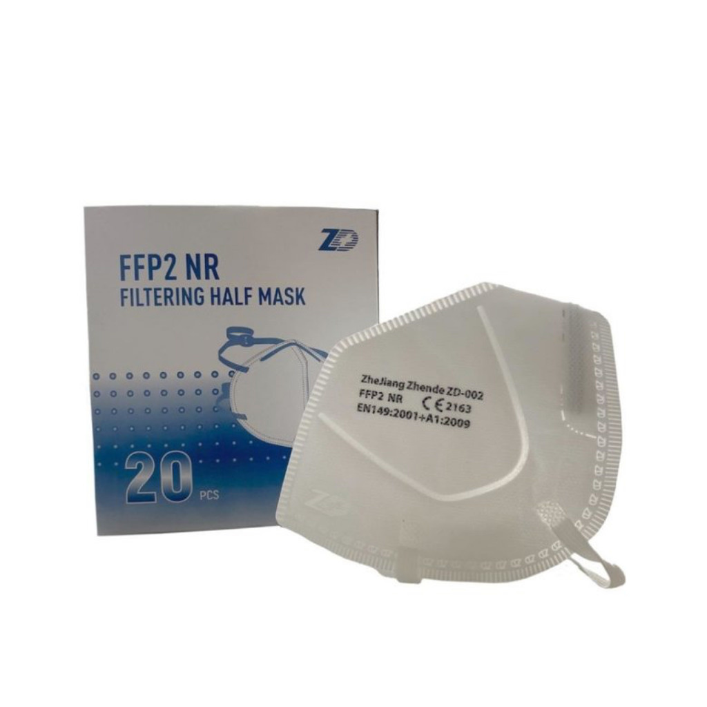 Ademhalingsmasker FFP2 zonder ventiel met headstrap