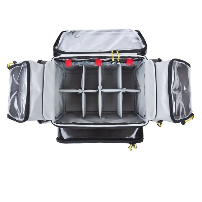 STAVANGER E4000 rugzak leeg, 54x31x33 cm, zwart/rood