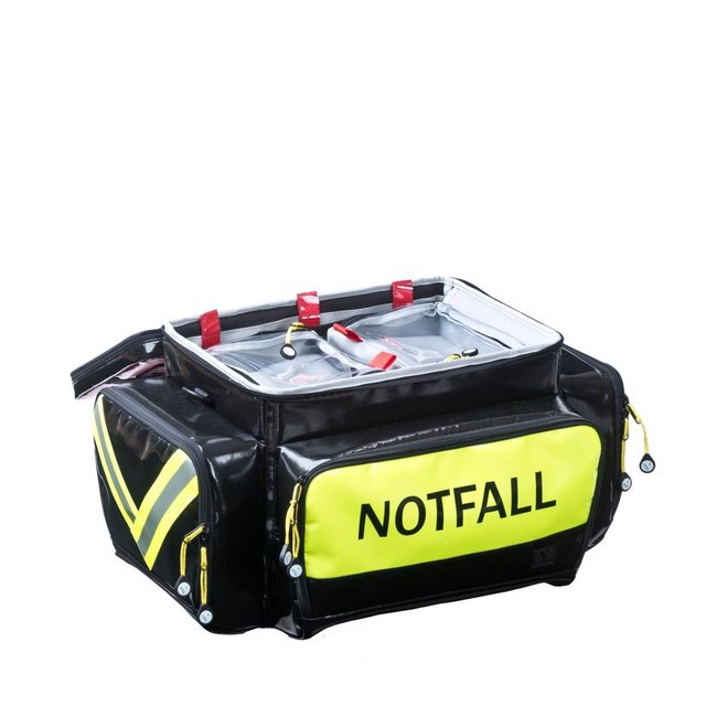 STAVANGER E4000 rugzak leeg, 54x31x33 cm, zwart/rood