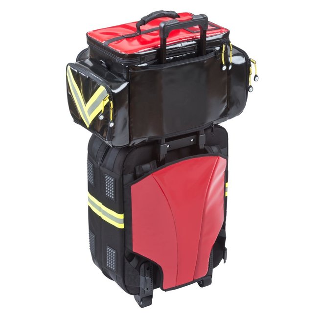 STAVANGER E4000 rugzak leeg, 54x31x33 cm, zwart/rood