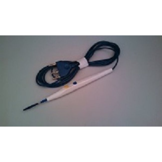 DeRoyal disposable elektrochirurgiepotlood Eco met drukknoppen en ongecoate meselektrode (100 Stuks)