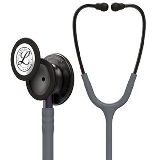 Littmann Classic III stethoscoop, smoke afwerking, paarse steel, grijze slang