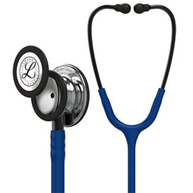 Littmann Classic III stethoscoop, spiegelende afwerking, marineblauwe slang