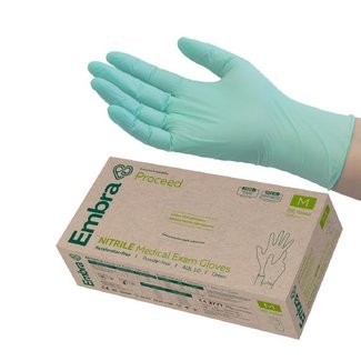 Embra Embra® Proceed Ex.Gloves Nitrile Acc Free AQL1.0 S (200 st)