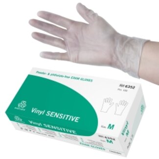Evercare Evercare vinyl sensitive handschoenen onsteriel pdv maat M (100 stuks)