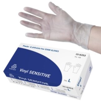 Evercare Evercare vinyl sensitive handschoenen onsteriel pdv maat L (100 stuks)