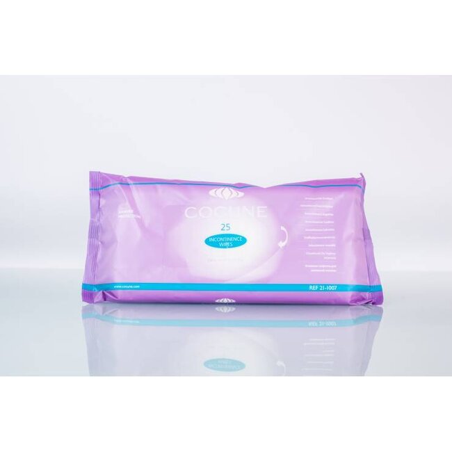 Cocune incontinentie wipes (12x25 stuks)