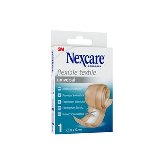 Nexcare 3M Nexcare Universal flexibele textielpleister, 1 m x 6 cm, 1 per verpakking