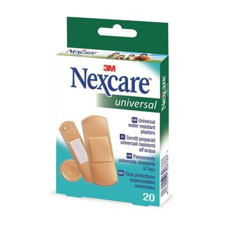 Nexcare 3M Nexcare Universal ademende Pleisters, Verschillende maten, 20/Verpakking