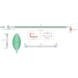 Intersurgical Intersurgical 30mm UniFlow™ coaxiaal beademingssysteem met geïntegreerde monitorlijn (10 stuks)