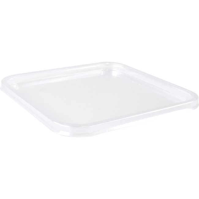 Schaal Vierkant Wit PP 18x 18x9.1cm met deksel