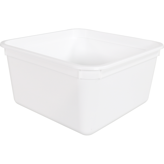 Schaal Vierkant Wit PP 18x 18x9.1cm met deksel