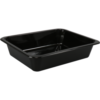 Paardekooper Menubak 1-vaks zwart PP 227x178x49mm (500 stuks)