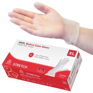 Evercare Medical Evercare vinyl stretch handschoenen onsteriel pdv maat XL (100 stuks)