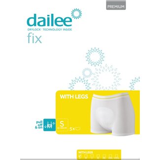 Dailee Dailee Fix Premium w legs fixatiebroekje S (5 stuks)