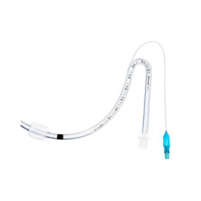 Intersurgical Nasaal voorgebogen (RAE) endotracheale tube 'soft line' HVLP cuff, maat 8.0 (10 stuks)