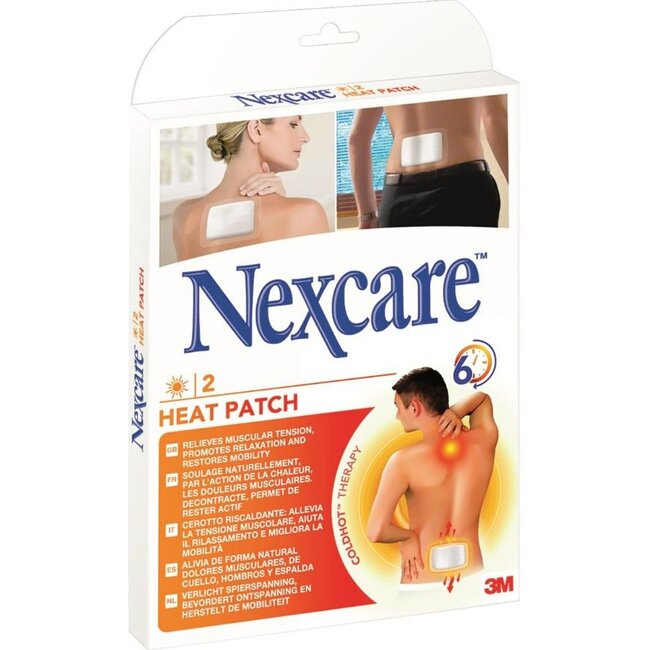 3M Nexcare Warmtepleister, 9,5 cm x 13 cm, 2/verpakking