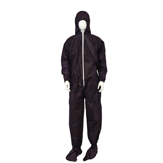 Coverall blauw met veter om enkel XL (50 stuks)