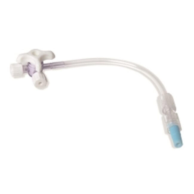 Evercare inLine 3-wegkraan wit met 10cm verlengslang pvc-vrij (100 stuks)