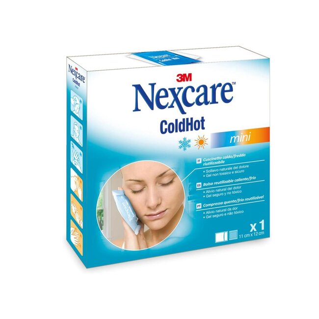 3M Nexcare ColdHot Mini Blauw gelpak in bulk 110 mm x 120 mm (100 stuks)